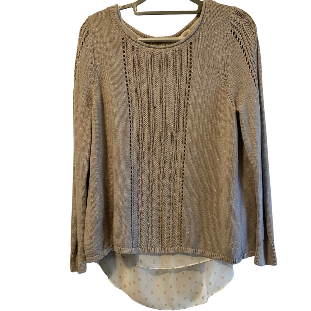 Lucky brand metallic large blouse